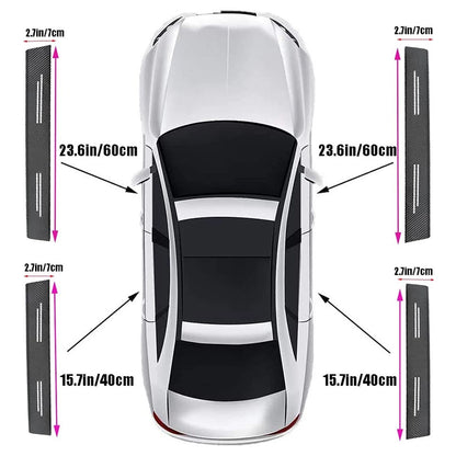 4Pcs Car Door Sill Protector, Scuff Plate Carbon Fiber Protect Door Anti Scratch for Cars (HYUNDAI)..