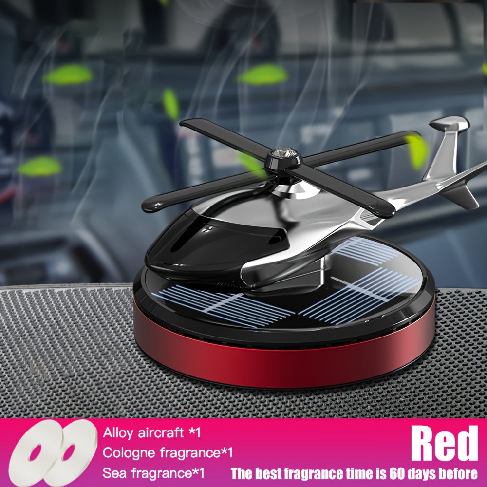 Car Air Freshener Solar Helicopter