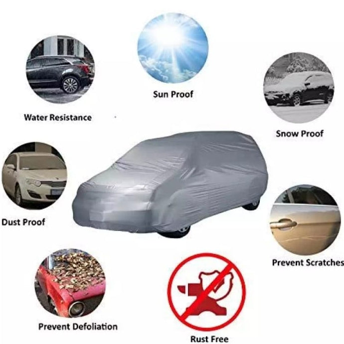 Car Top Cover For Suzuki New Cultus 2016,2017,2018,2019,2020,2021 Silver Parachute Material Dust Proof