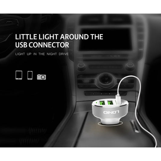 ORIGINAL LDNIO C501 5.1A 3 USB PORTS FAST CHARGE CAR CHARGER FOR SAMSUNG / APPLE / HUAWEI / XIAOMI / OPPO / VIVO / TOYOTA / HONDA / SUZUKI / KIA / SPORTAGE / MG