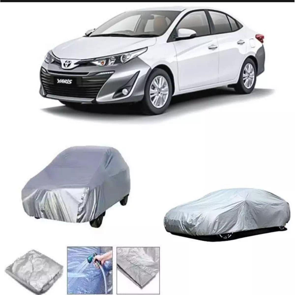 Car Top Cover For Toyota Yaris 2020,2021 Silver Parachute Material Dust Proof