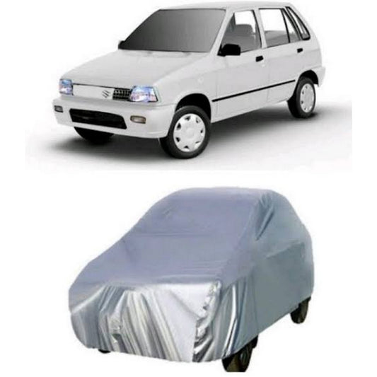 Suzuki Mehran Top Cover Silver Full Car Cover Dust and water proof