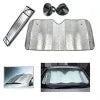 Universal Car Front Wind Screen Foldable Foil Curtains Sun Shade For Summer