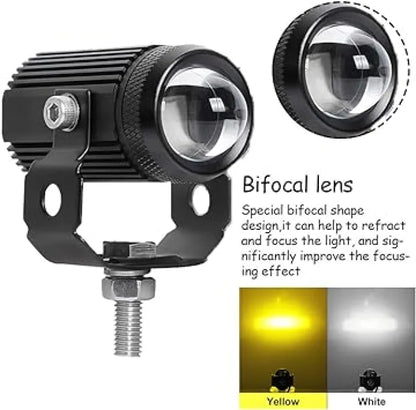 Dual Function White-Yellow Lens Projectors Auxiliary Bright Light