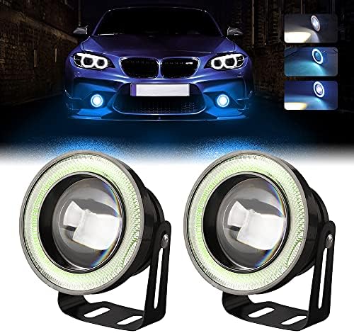 Universal Angel Eyes Fog Light Projector with Ring light