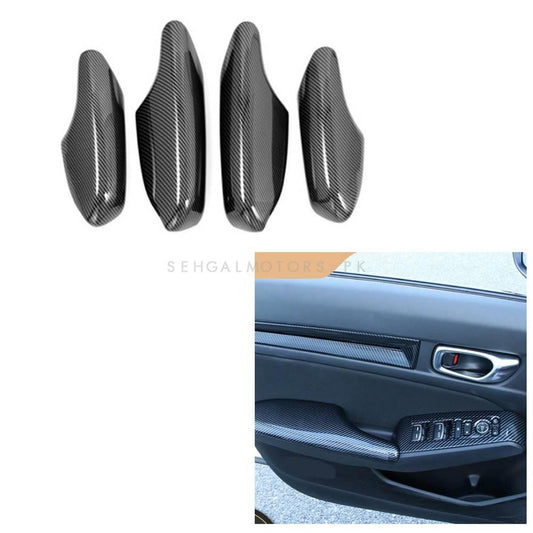 Honda Civic Inner Door Side Trims Carbon Fiber 4PC - Model 2022-2023