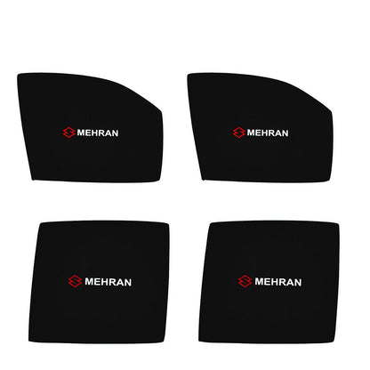 Suzuki Mehran Side Windows Sun Shades with Logo 4pcs