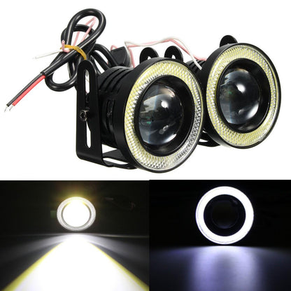 Universal Angel Eyes Fog Light Projector with Ring light