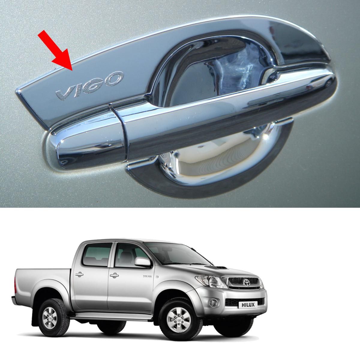 HILUX VIGO CHAMP 2012-2015 CHROME DOOR HANDLE BOWL COVER FOR VIGO CHAMP