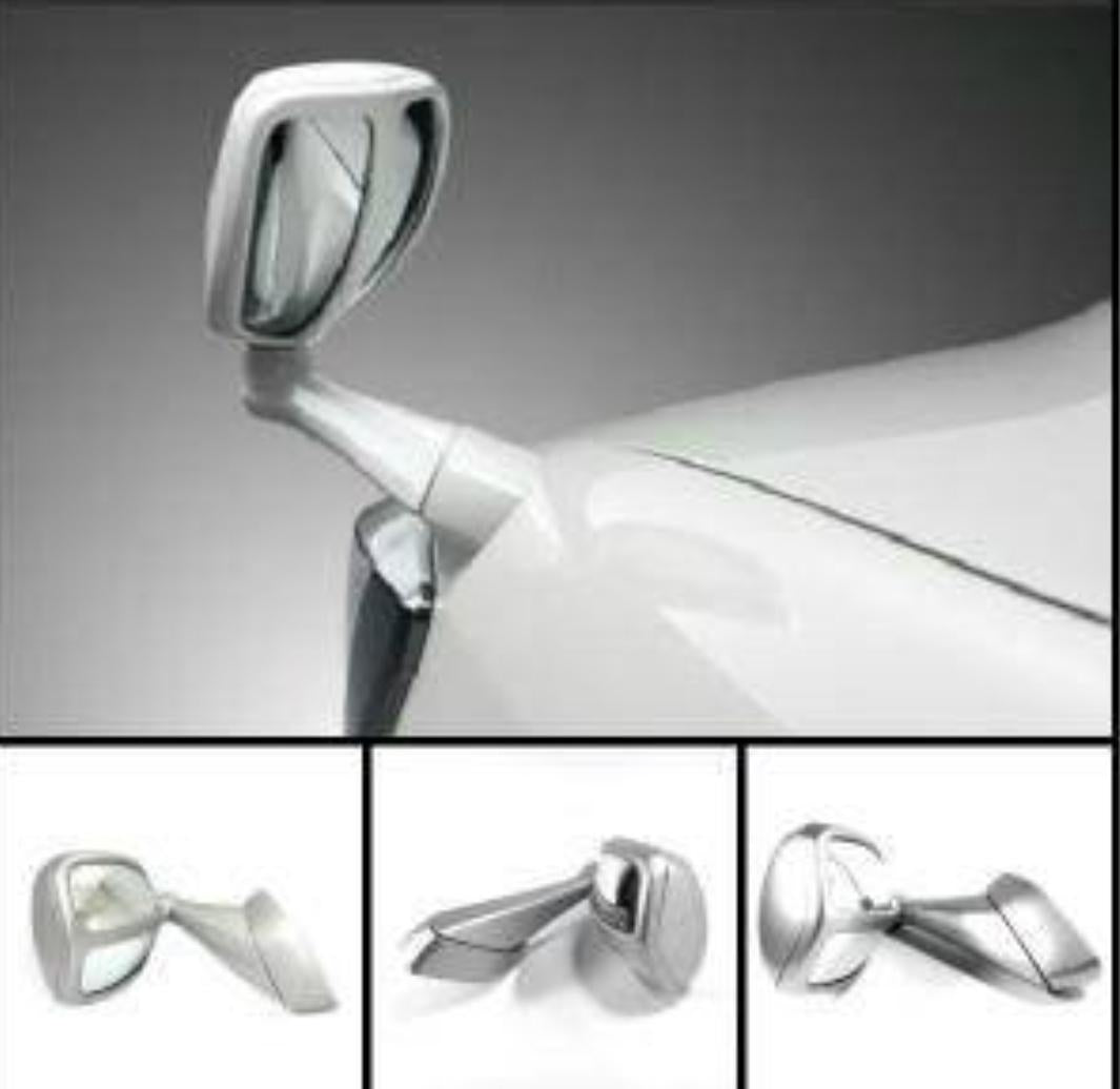 Universal Car Fender Mirror Silver