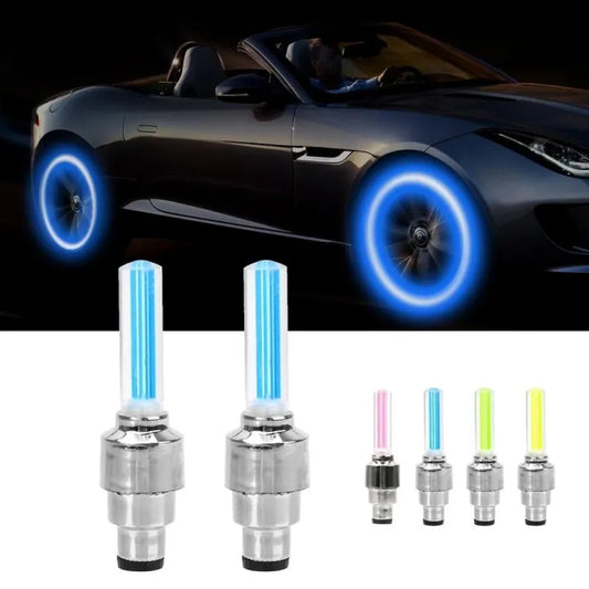 Pack Of 4 Universal Car / Bike Tyre LED Light with Motion Sensor