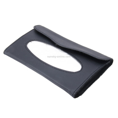 Leather Car Sun Visor Tissue Paper Holder Dispenser Box