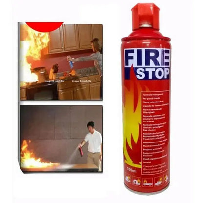 Portable Fire Extinguisher Foam Spray for Car office and Home -Stop Fire 500 ml