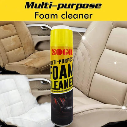 Multifunctional Foam Cleaner, Car Interior Leather Seat Cleaner, Leather Plastic Cleaning Supplies Car