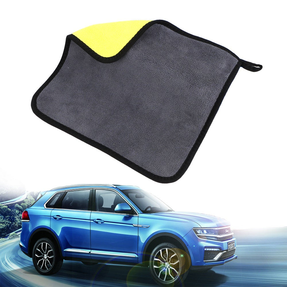 microfiber Towel Yellow & Grey For Car, Home, Kitchen And Office 40x40cm Size