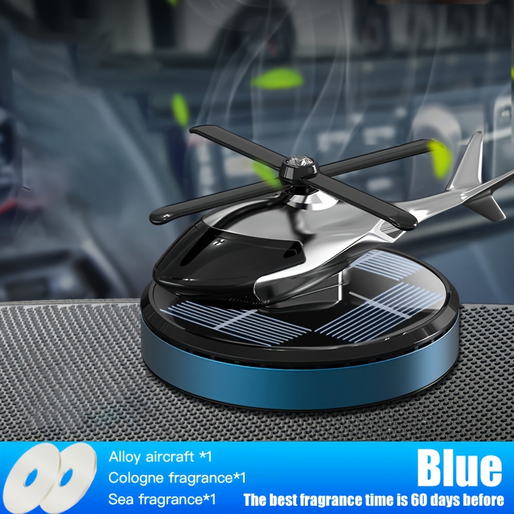 Car Air Freshener Solar Helicopter