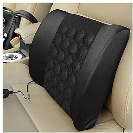 Car Seat Back Support Massage Cushion(black Color)