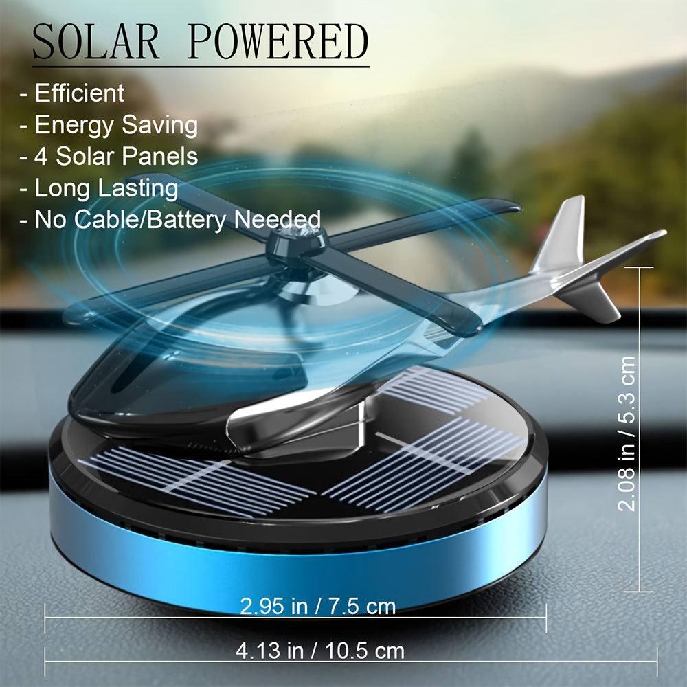 Car Air Freshener Solar Helicopter