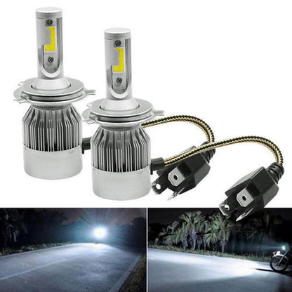 2 Pcs C6 h4 Led Light For Bikes And For all Cars