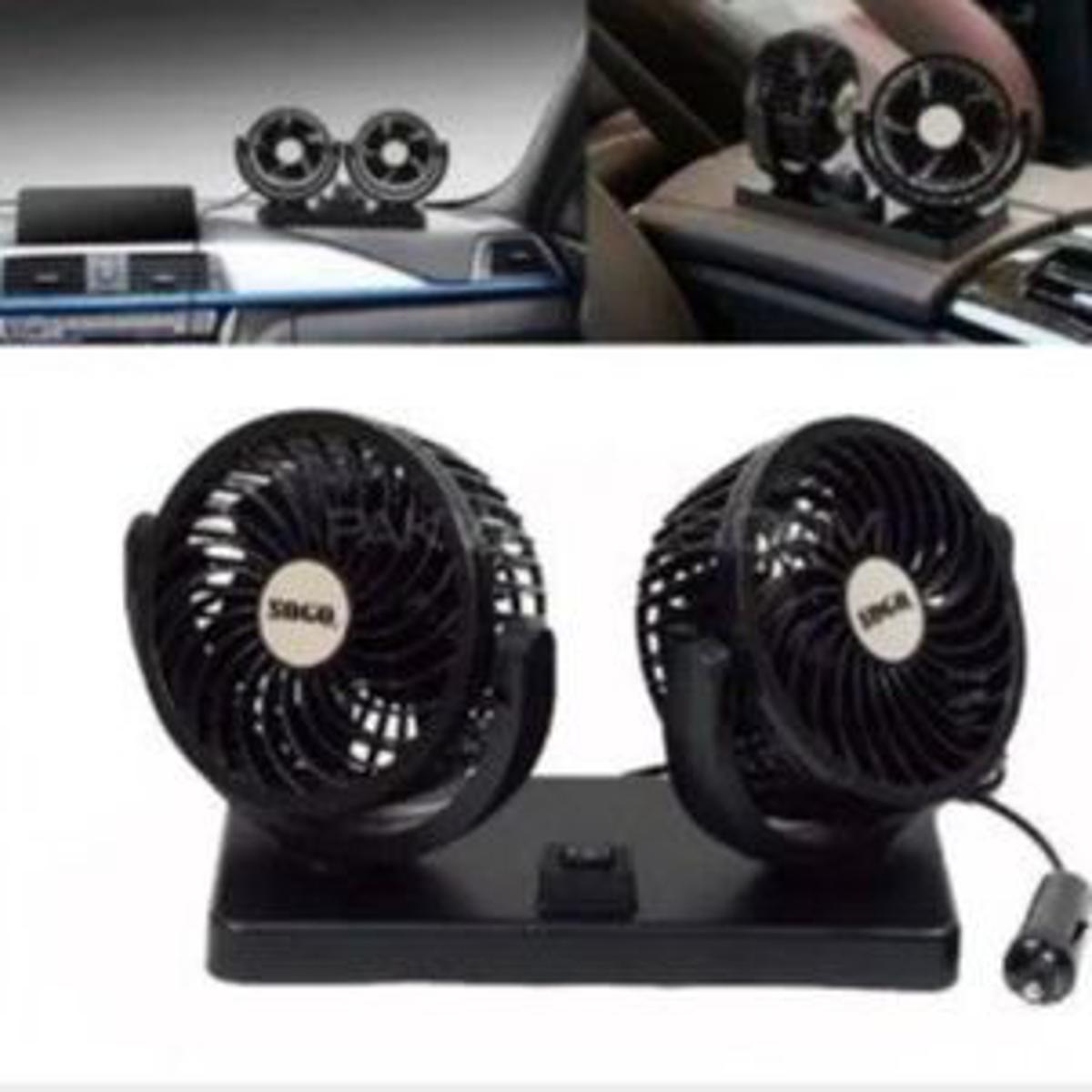 SOGO Double Headed Car Ac Fan 12v