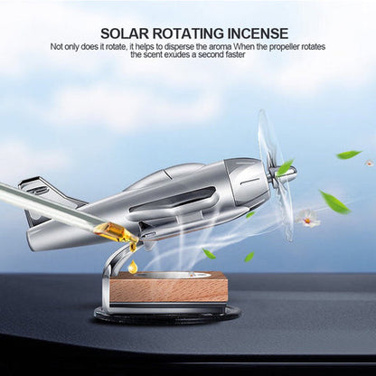 Silver Solar Aircraft With Car Fragrance