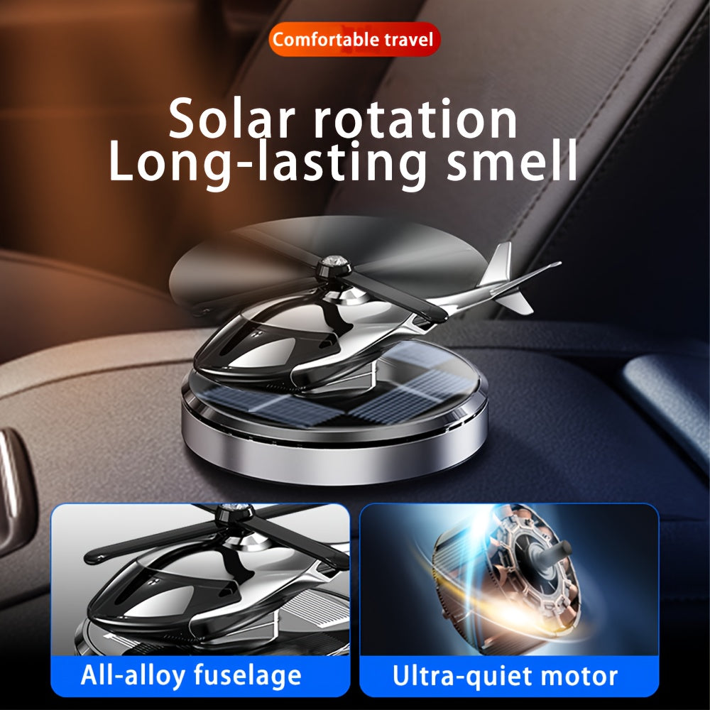 Car Air Freshener Solar Helicopter