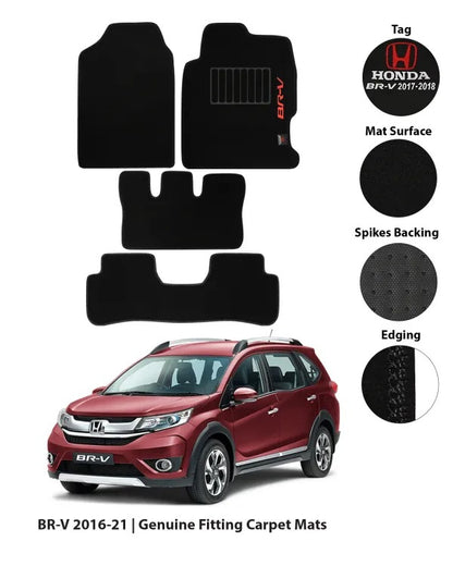 HONDA BRV 2016-2021 CARPET CAR FLOOR MAT | GENUINE FITTING HIGH QUALITY