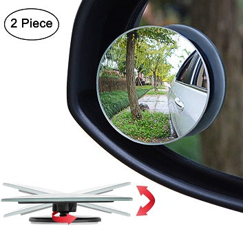 2 Pcs Car Vehicle Blind Spot Mirror