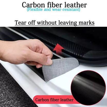 4Pcs Car Door Sill Protector, Scuff Plate Carbon Fiber Protect Door Anti Scratch for Cars (HYUNDAI)..