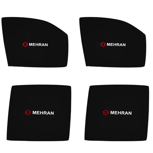 Suzuki Mehran Side Windows Sun Shades with Logo 4pcs