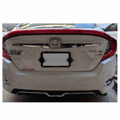 Honda Civic X Back Rear Trunk Lid Chrome Garnish – Model 2016-2021